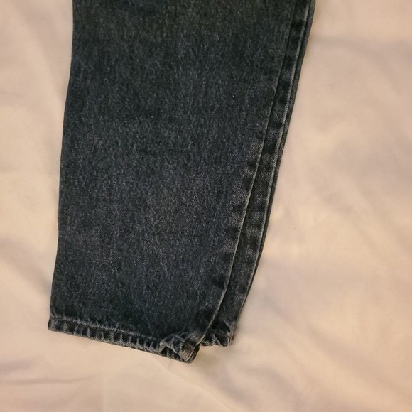 Lee Womens Blue 5 Pocket High Waist Tapered Leg Cotton Denim Original Jeans 14 M - Picture 4 of 12